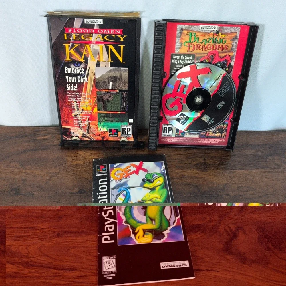 Gex for Sony PlayStation 1 PS1 Long Box NTSC-U/C w/ Manual & Reg Card Included